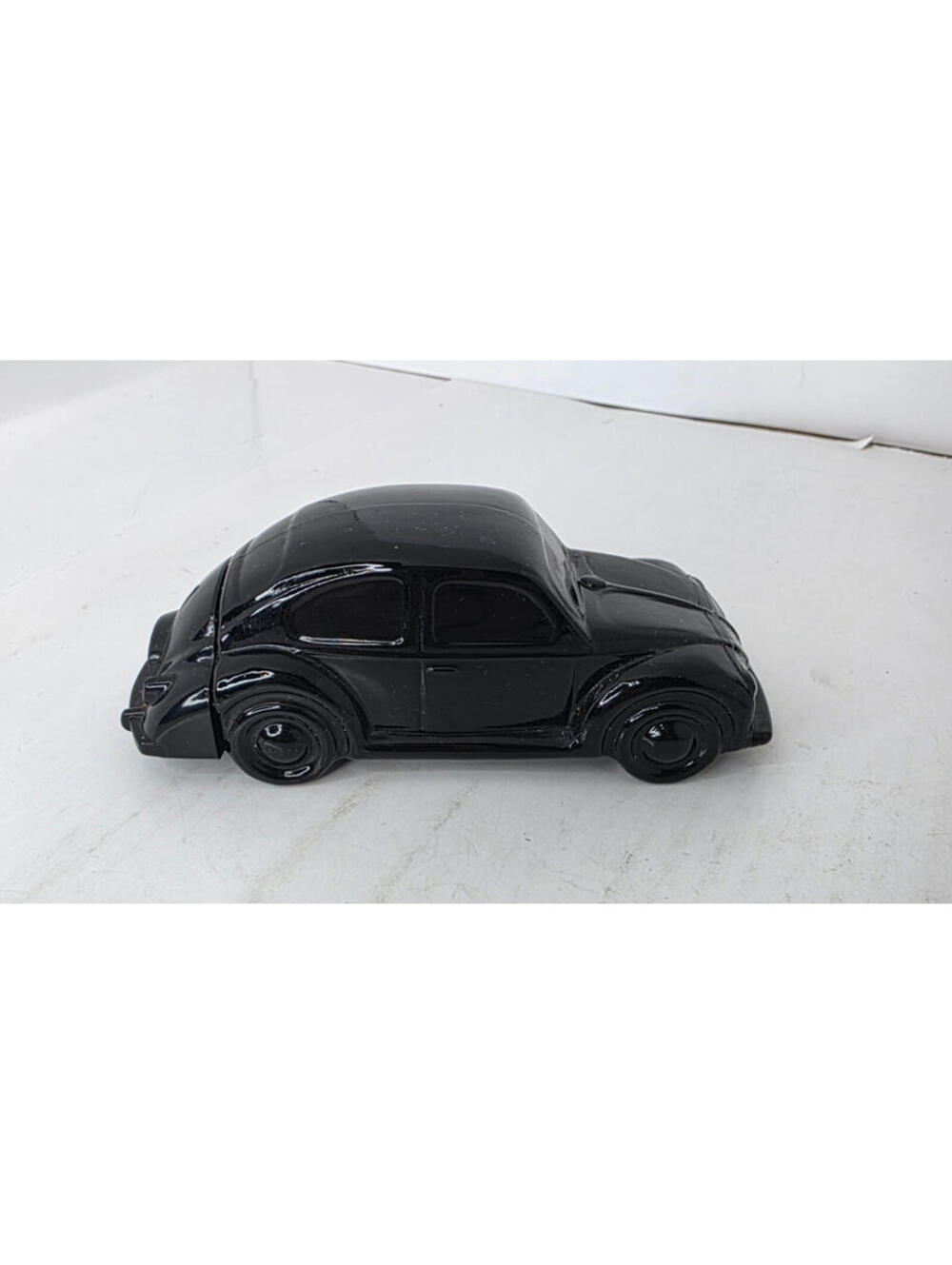 Vintage Avon Black Glass Volkswagen Beetle Aftershave Decanter